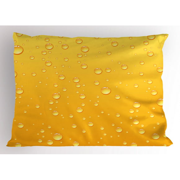 King Set of 2 Cotton Leopard Yellow by Sorbetedelimon on Pillow Sham 
